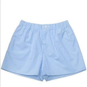 Zara Striped Pajama Shorts with matching washer bag